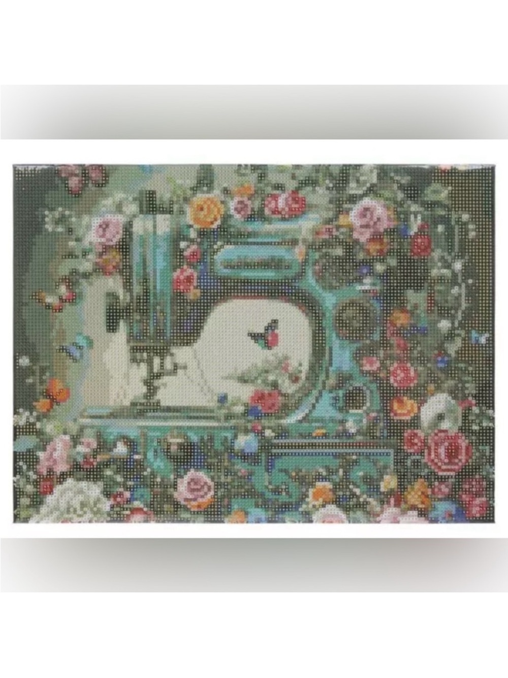 Viral Hobby Lobby Sewing Machine Diamond Art, Mounted Canvas, New, Full Kit